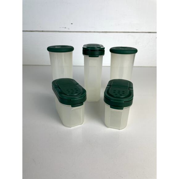 VTG Tupperware, Spice Container Storage Set of 7 with Lids, Food Kitchenware - Picture 2 of 6